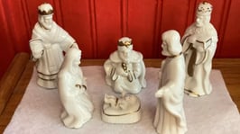 Blog - Sharon Krause - White Shiny Nativity Set_photo
